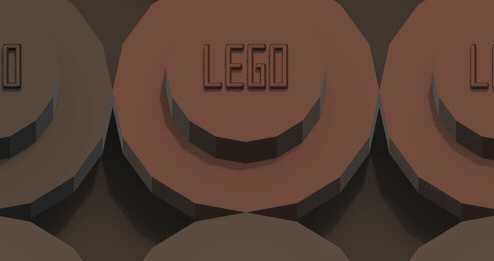 Animated LEGO-style mosaic generated from a video clip